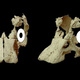 Digital reconstruction of the embryonic sauropod skull, with eyes added to show forward-looking direction.